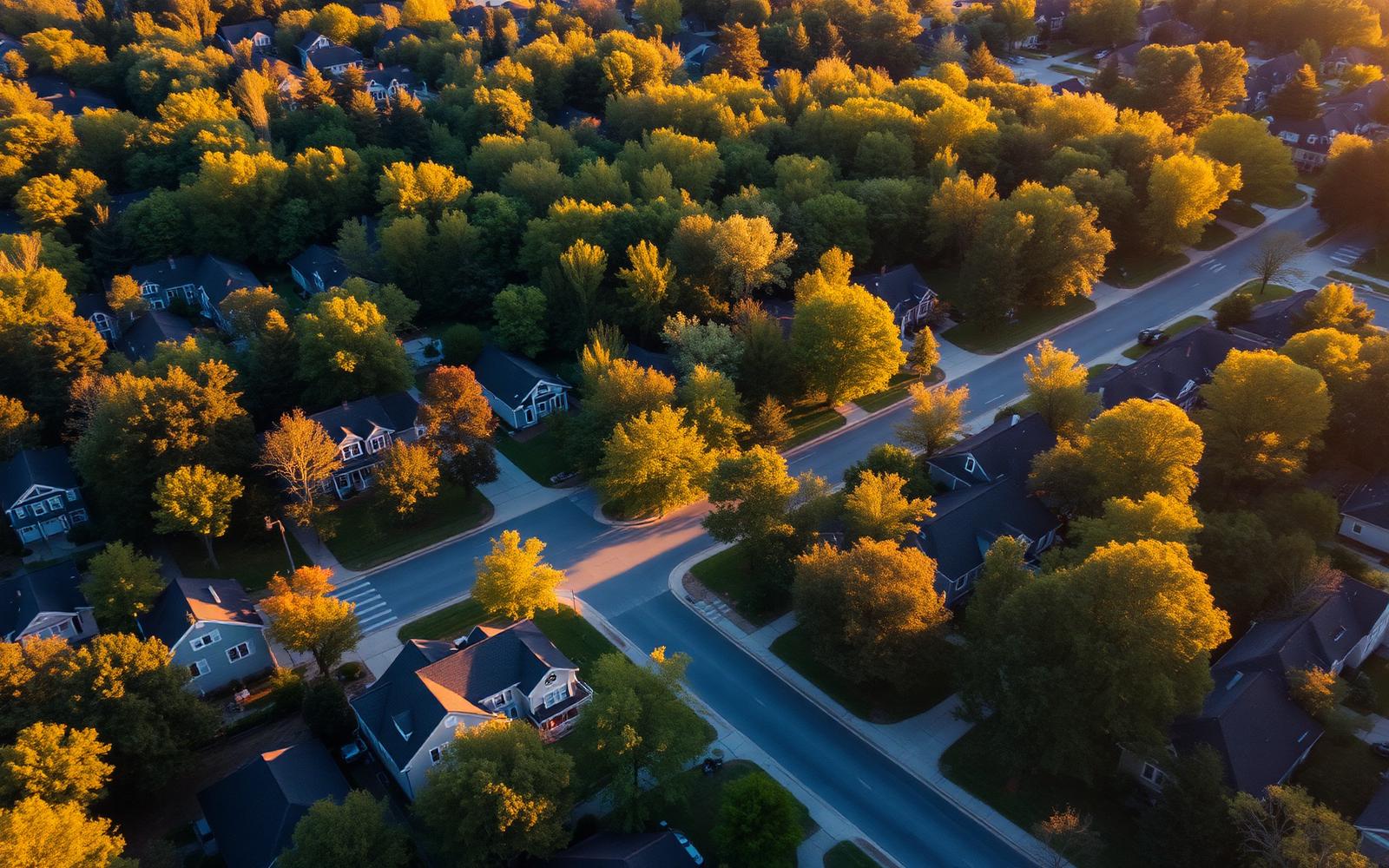 Aerial view of the Triad